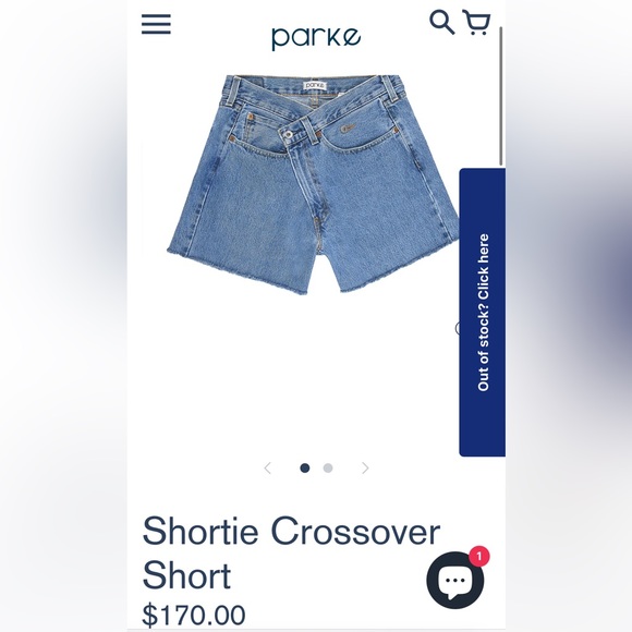 Daily Drills Pants - PARKE denim shortie shorts